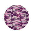 Pink And Purple Camouflage Pattern Round Rug Home Decor