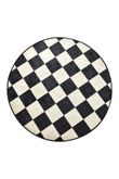 Checkerboard Colorful Background Round Rug Home Decor
