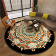 Western Gorgeous Mandala Artistic Round Rug Home Decor