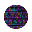 Colorful Native Aztec Geometric Impressive Design Round Rug Home Decor