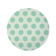 White Background Turquoise Polka Dot Round Rug Home Decor