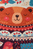 Sweet Bear Colorful Background Round Rug Home Decor