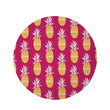 Aztec Hawaiian Pineapple Deep Pink Theme Round Rug Home Decor