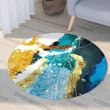 Colourful Abstract Pattern Modern Round Rug Home Decor