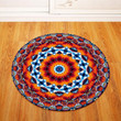 Lovely Traditional Vintage Geometric Round Rug Home Decor
