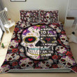 Skulls And Roses 3d Printed Quilt Set Home Decoration