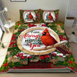 Cardinal Christmas 3d Printed Quilt Set Home Decoration
