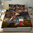 Storm Sky Texas Strong Eagle 3d Printed Quilt Set Home Decoration