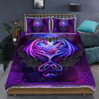 Galaxy Dragon Couple 3d Printed Quilt Set Home Decoration