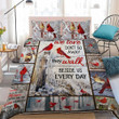 Those We Love Don’t Go Away Cardinal Christmas 3d Printed Quilt Set Home Decoration