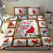 Animal Cardinal I Am Always With You 3d Printed Quilt Set Home Decoration