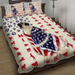Pug Dog American 3d Printed Quilt Set Home Decoration
