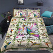 Flying Hummingbird God Says You Are 3d Printed Quilt Set Home Decoration