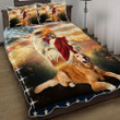 Golden Retriever Dog Jesus Eagle 3d Printed Quilt Set Home Decoration