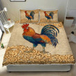 Rooster 3d Printed Quilt Set Home Decoration