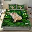 Bulldog Shamrock St Patrick’s Day 3d Printed Quilt Set Home Decoration