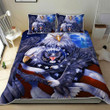 God Bless America Eagle 3d Printed Quilt Set Home Decoration