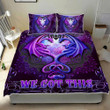 Galaxy Dragon Couple You And Me We Got This 3d Printed Quilt Set Home Decoration