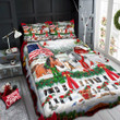 Horse Barn Christmas 3d Printed Quilt Set Home Decoration