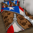 Puerto Rico Zip 3d Printed Quilt Set Home Decoration