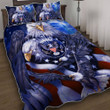 God Bless America Eagle 3d Printed Quilt Set Home Decoration