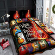 Electric Guitar Where Words Fail Music Speaks 3d Printed Quilt Set Home Decoration