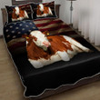 Cow American Flag 3d Printed Quilt Set Home Decoration