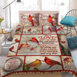Nature Those We Love Don’t Go Away Cardinal Christmas 3d Printed Quilt Set Home Decoration