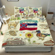 U.s. State Mississippi 3d Printed Quilt Set Home Decoration