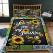 Turtles Sunflower You Are My Sunshine 3d Printed Quilt Set Home Decoration