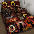Black Cat Halloween Night 3d Printed Quilt Set Home Decoration
