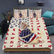 Chihuahua Dog Wrapped In Glory 3d Printed Quilt Set Home Decoration