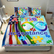 Autism Acceptance American 3d Printed Quilt Set Home Decoration