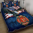 Firefighter American Eagle 3d Printed Quilt Set Home Decoration