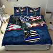Police American Eagle3d Printed Quilt Set Home Decoration