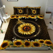 Appealing Bee Sunflower Peace Sign 3d Printed Quilt Set Home Decoration