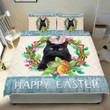 Lovely Black Cat Easter Day 3d Printed Quilt Set Home Decoration