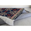 Red And Dark Blue Texture Tribe Area Rug Floor Mat Home Decor
