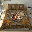 Deer Couple 3d Printed Quilt Set Home Decoration
