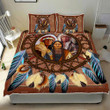 The Three Chiefs Native American Warriors 3d Printed Quilt Set Home Decoration