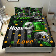 Faith Hope Love Irish Skull 3d Printed Quilt Set Home Decoration