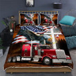 Jesus American Eagle Trucker 3d Printed Quilt Set Home Decoration