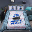 Ice Hockey This Is My Happy Place 3d Printed Quilt Set Home Decoration