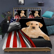 Yellow Labrador Retriever Puppy American Us 3d Printed Quilt Set Home Decoration