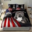 American Staffordshire Terrier 3d Printed Quilt Set Home Decoration