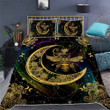 Bee On The Moon Mandala 3d Printed Quilt Set Home Decoration