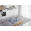 Love Baking Heart Pattern Area Rug Floor Mat Home Decor