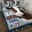 Cow Heifer Today I Choose To Be Happy 3d Printed Quilt Set Home Decoration