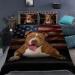 Pitbull Terrier American 3d Printed Quilt Set Home Decoration