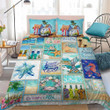 Beach Life Colorful 3d Printed Quilt Set Home Decoration
